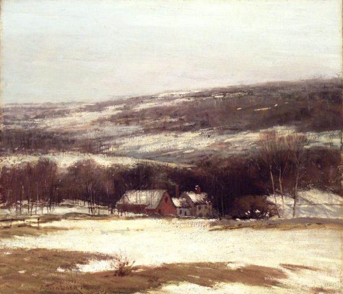 Alexander Theobald Van Laer Winter Landscape oil painting image